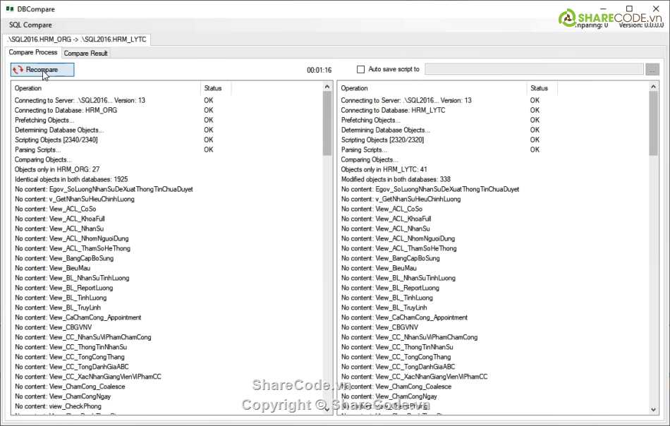 source code c#,sql server,database,Compare,DBCompare